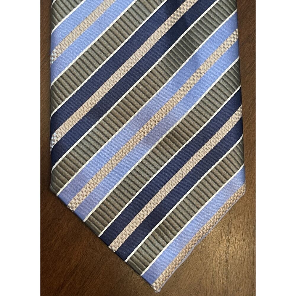 Boulevard Club Green Blue 100% Silk Men’s Neck Tie Made In China